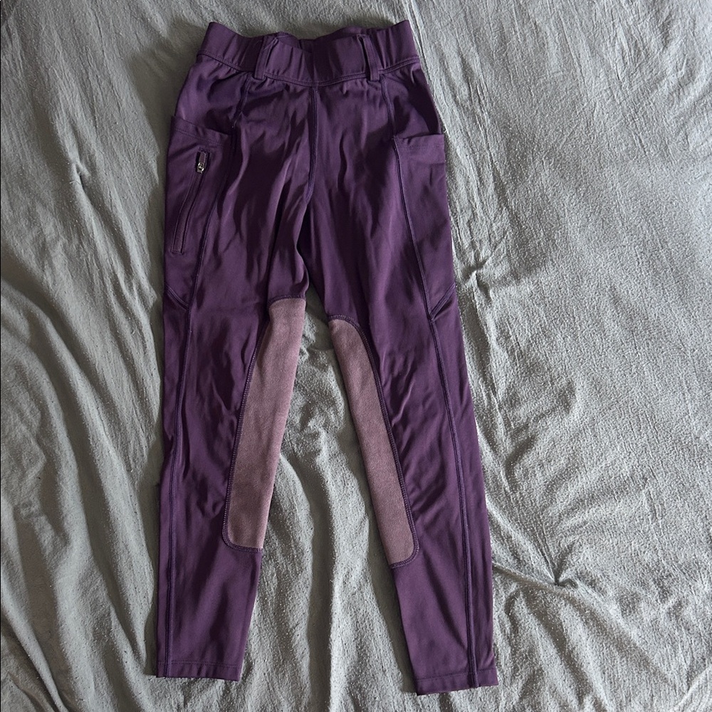 Kids Purple Riding Pants